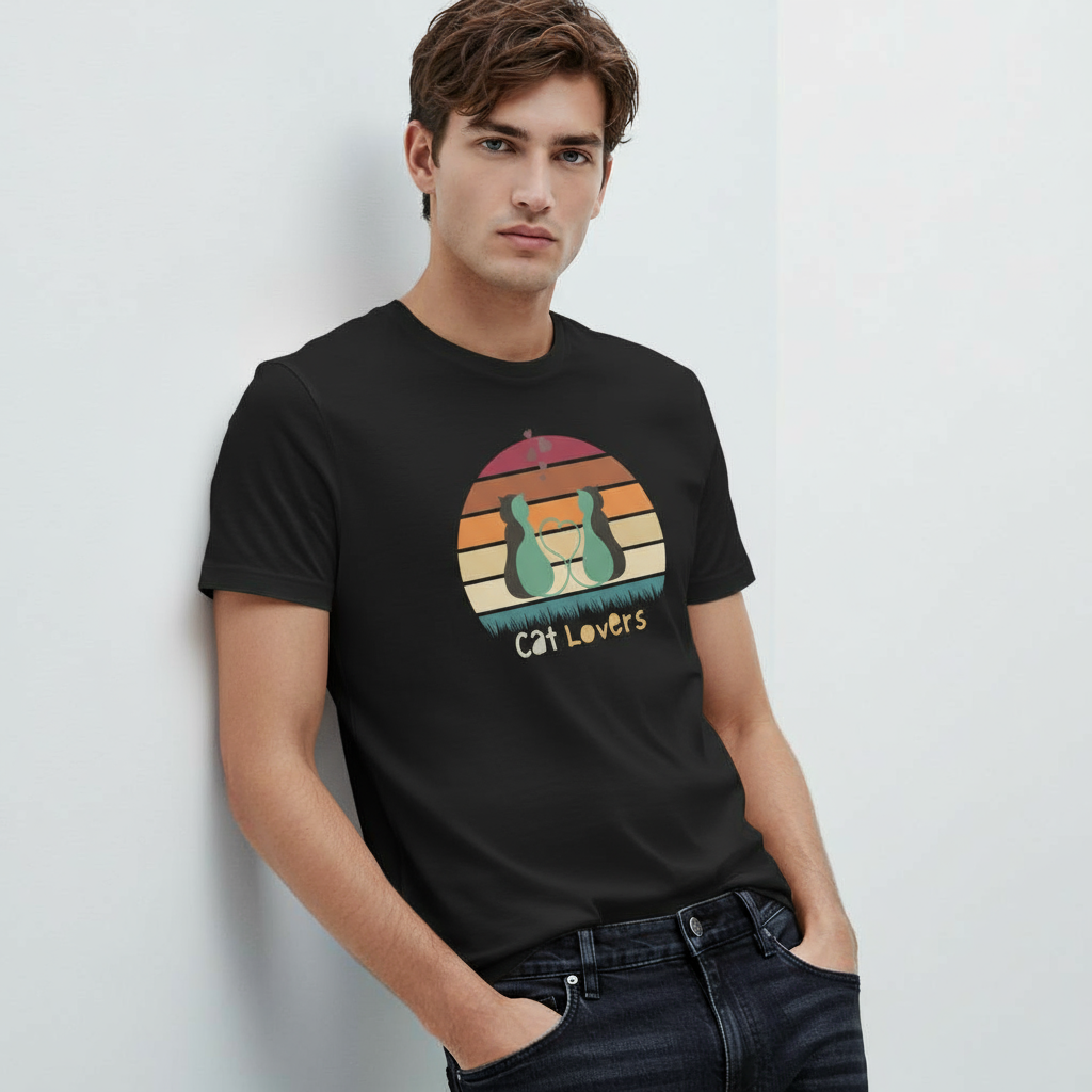 Cat Lovers Unisex Classic Crew T-Shirt